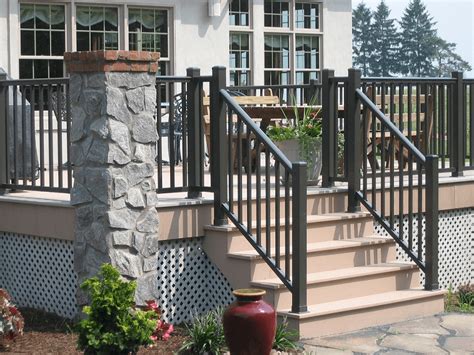 metal railing porch designs